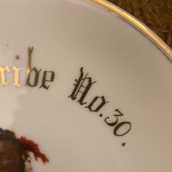 Seminole Tribe No. 30 Commemorative Plate by Limoges France, The P. O. Deq. Co. - Picture 5 of 5